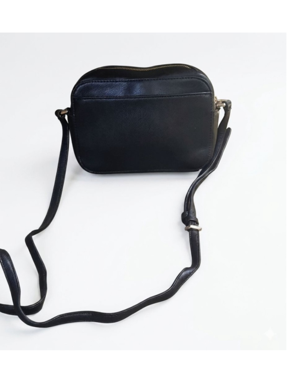 Kate Spade Staci Mini Camera Bag Black Leather crossbody bag